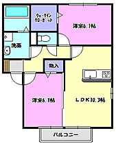 エスポワールＡ 203 ｜ 茨城県守谷市松前台4丁目18-1（賃貸アパート2LDK・2階・55.44㎡） その2