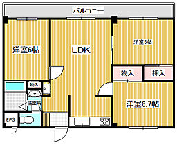 総建取手チェリー 502 ｜ 茨城県取手市白山6丁目4-4（賃貸マンション3LDK・5階・64.28㎡） その2