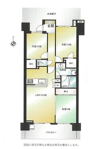 間取り エバーグリーンテラス佐倉 3階/-