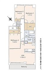 間取図画像 3LDK