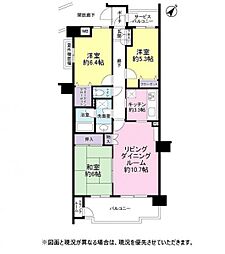 ヒューマンスクエア臼井ガーデンヒルズ 3LDKの間取図画像