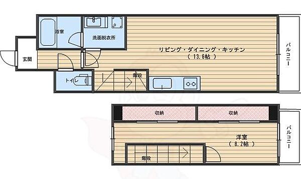 京都府京都市右京区西京極南大入町(賃貸マンション1LDK・6階・50.00㎡)の写真 その2