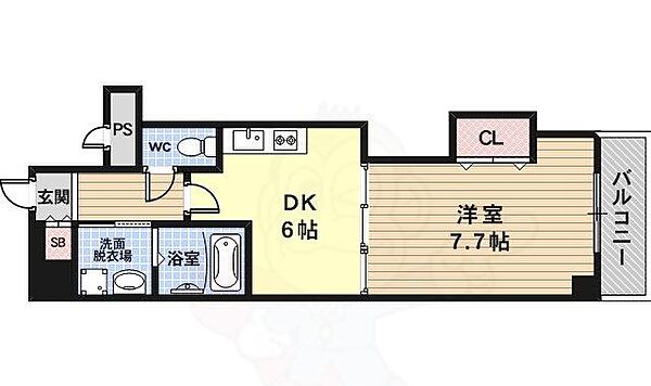 エストレーラ ｜京都府京都市右京区西京極南大入町(賃貸マンション1DK・2階・32.00㎡)の写真 その2