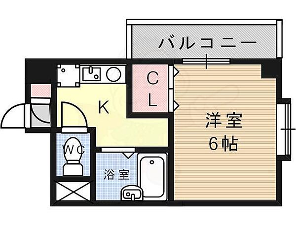 エスペランストリイ ｜京都府京都市右京区西京極南大入町(賃貸マンション1R・3階・21.70㎡)の写真 その2