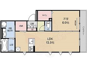 京都府京都市伏見区下鳥羽西柳長町（賃貸アパート1LDK・1階・49.21㎡） その2