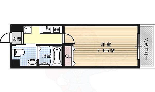 ディアネス西院 ｜京都府京都市右京区西院太田町(賃貸マンション1K・5階・23.70㎡)の写真 その2