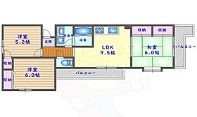 カルムハイツ平井  ｜ 京都府乙訓郡大山崎町字下植野小字境野（賃貸マンション3LDK・2階・69.12㎡） その2