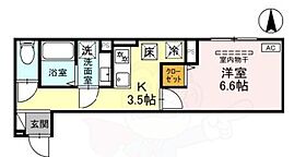 京都府京都市下京区東魚屋町（賃貸アパート1K・1階・28.97㎡） その2