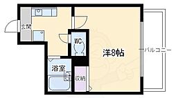 サムティ上堀川 6階1Kの間取り