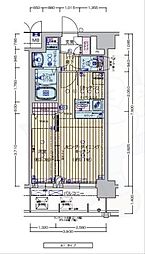プレサンスTHEKYOTO澄華 1LDKの間取図画像