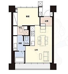 SHALIMARNISHIOJI 1LDKの間取図画像
