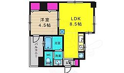 プリオーレ京都駅前 8階1DKの間取り