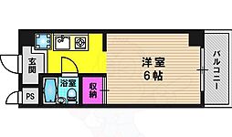 タウンコーポくつかけ 1Kの間取図画像