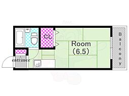 ハイツ藤 ワンルームの間取図画像