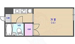 コーポ関根 1Kの間取図画像