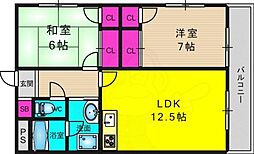 間取図画像 2LDK