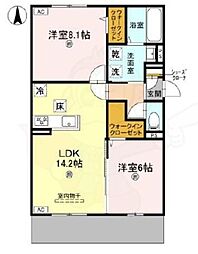 間取図画像 2LDK