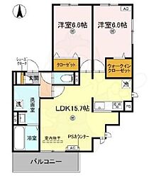 間取図画像 2LDK