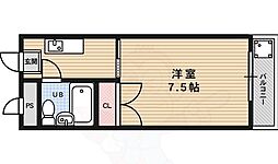 アスビール三条 3階1Kの間取り