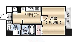 アーバンフラッツ四条西洞院 5階1Kの間取り