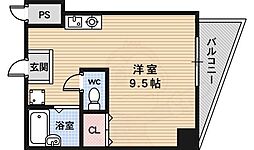 SWEETNESS HOUSE 2階ワンルームの間取り