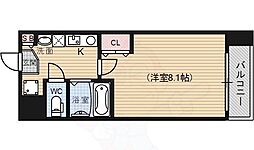 Shine蛸薬師 3階1Kの間取り