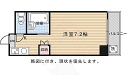 セントガーデン 4階1Kの間取り