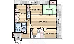 リーガル京都烏丸五条通り 10階4LDKの間取り