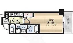 ベラジオ京都洛南グルーブ 1Kの間取図画像