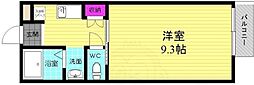 GREENKAWASIMA 1Kの間取図画像