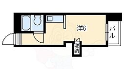 エルセドール ワンルームの間取図画像