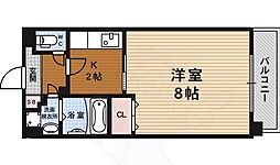 グラシアス 1Kの間取図画像