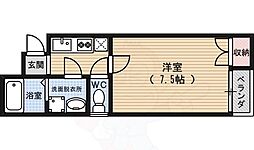 アルカス二条 1Kの間取図画像