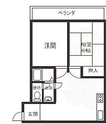 Lio・25 1LDKの間取図画像