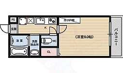 アークリード千本今出川 1Kの間取図画像
