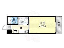 クレアラ・クーオ 1Kの間取図画像