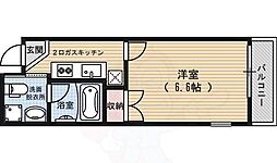 ドーリアKYOTO大宮 1Kの間取図画像
