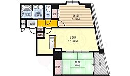 ロザーンジュ堀川 2LDKの間取図画像