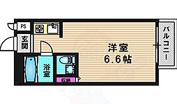 カツラフラット ワンルームの間取図画像