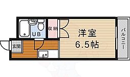 メゾンドール 1Kの間取図画像