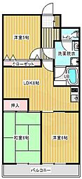 ルミエール西京極 3LDKの間取図画像