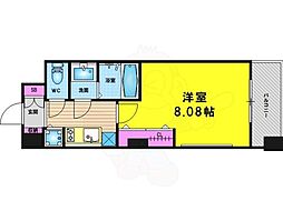 RESIDIA京都駅前 1Kの間取図画像