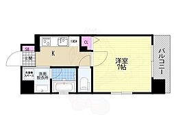 ベラジオレガシー京都西七条 1Kの間取図画像
