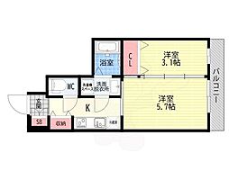 MJC京都EsTRUTH 2Kの間取図画像