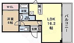 ルネスブリオ 1LDKの間取図画像