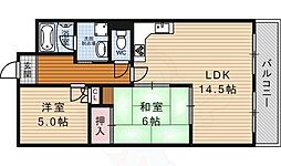 コスモ二条 2LDKの間取図画像