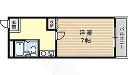 ユニメント桂華 1Kの間取図画像