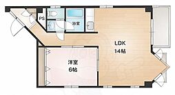 ディピュイ亀屋ビル 1LDKの間取図画像