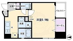 ベラジオ西陣聚楽 1Kの間取図画像