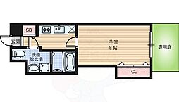 ラフィナット馬塚 1Kの間取図画像